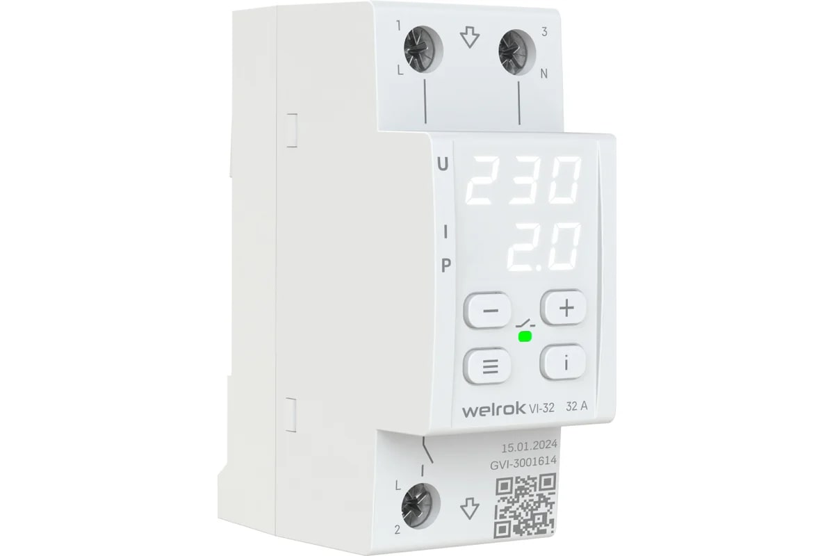 Welrok VI-32 реле напряжения с контролем тока в 