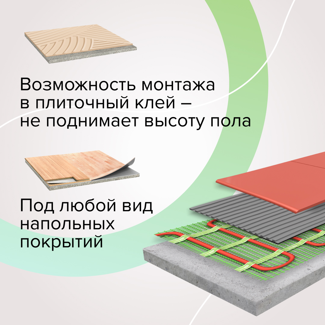 Caleo SUPERMAT 130-0,5-12,0 нагревательный мат для теплого пола в 