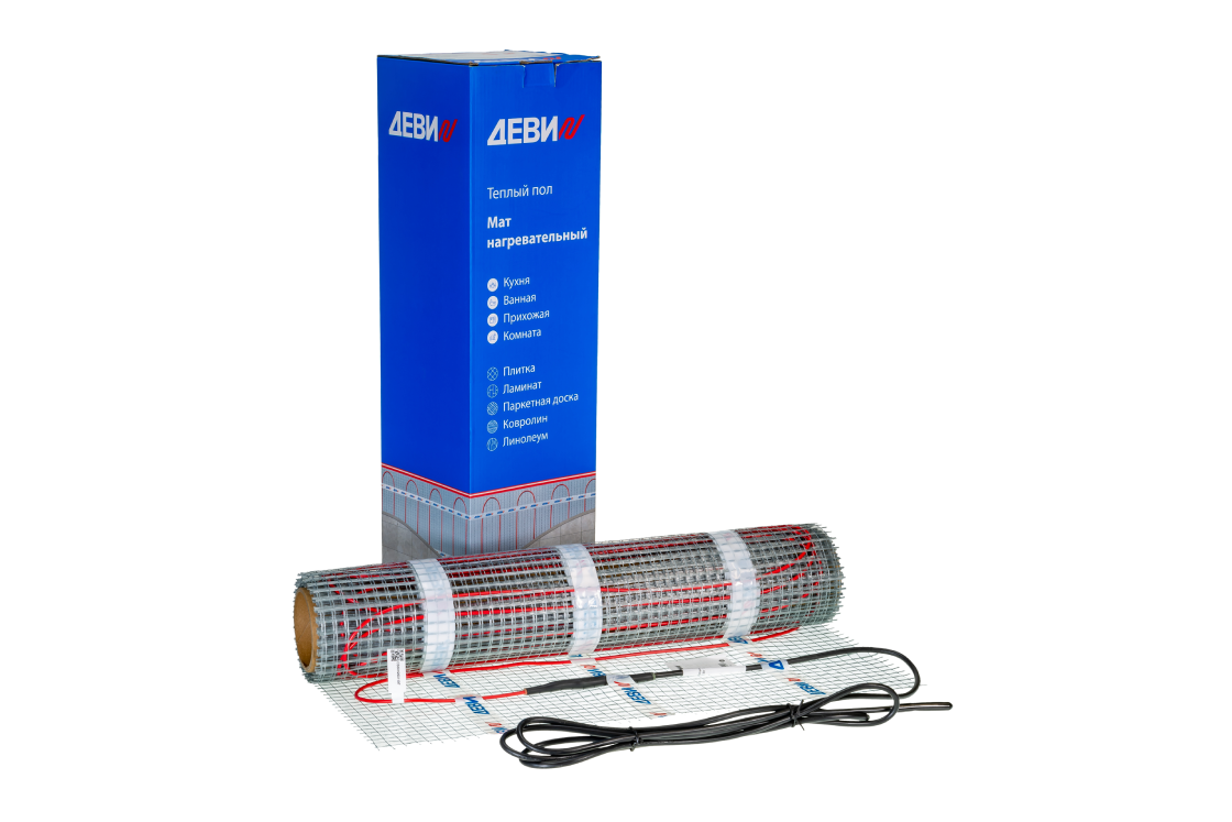 DEVIcomfort 150T 1500 Вт, 0,5x20м, 10м² нагревательный мат для теплого пола в 