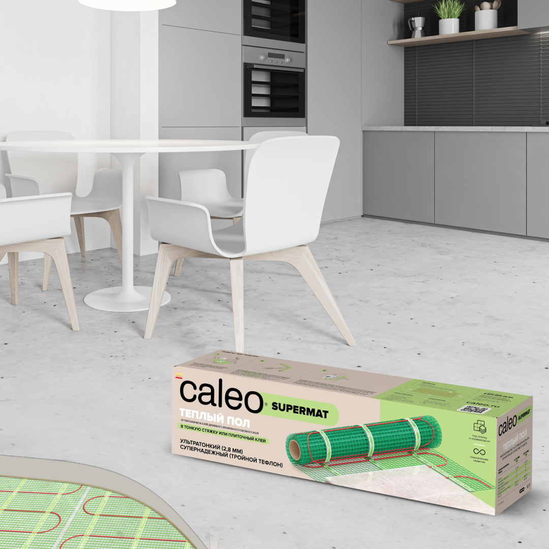 Caleo SUPERMAT 200-0,5-1,2 нагревательный мат для теплого пола в 