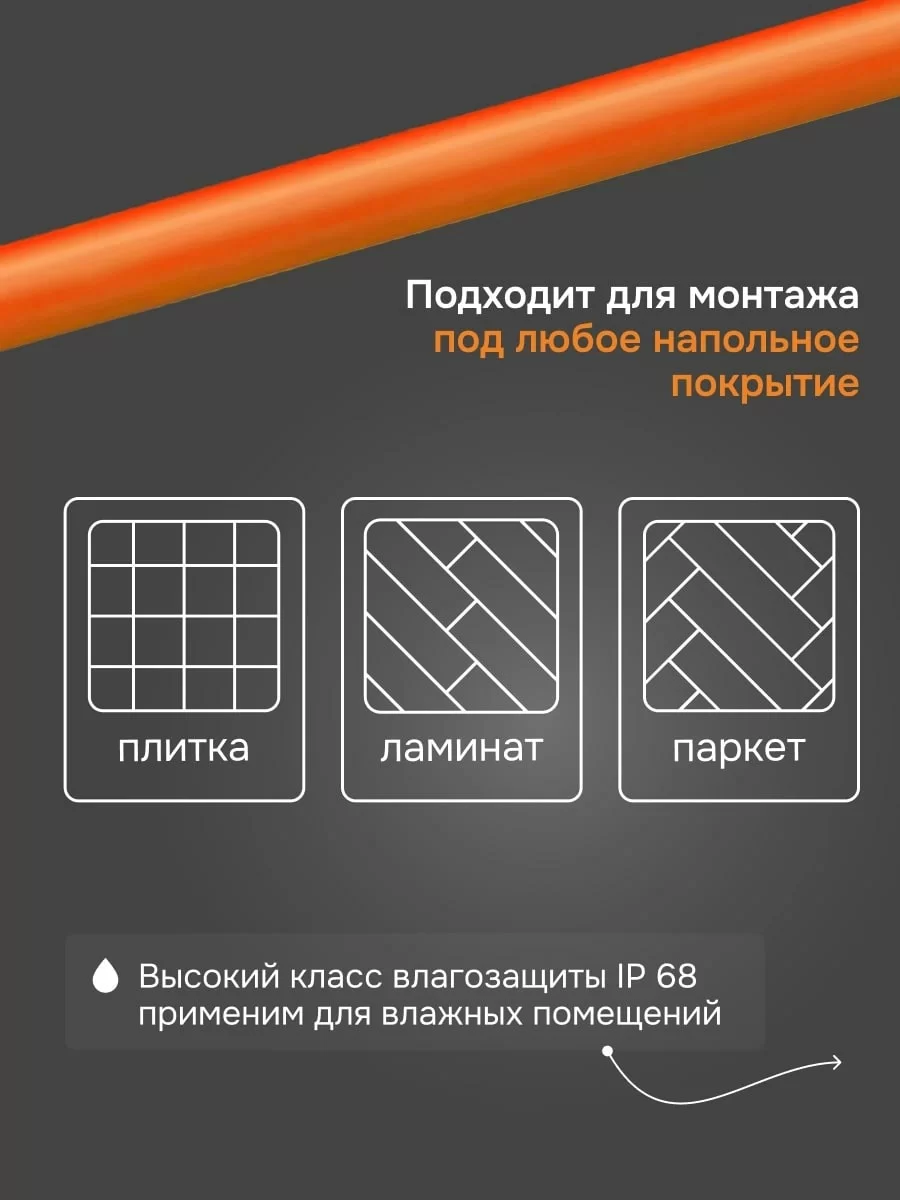 Welrok Mat 1 м2 0,150 кВт нагревательный мат для теплого пола в 