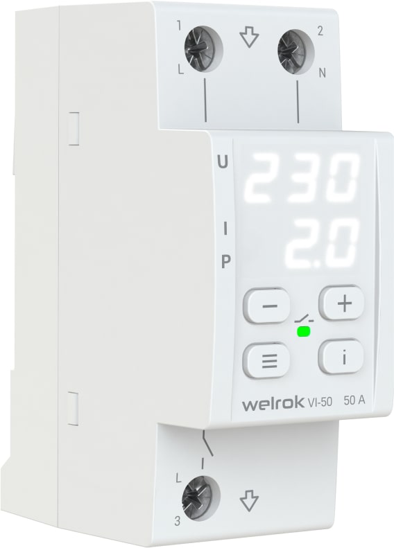 Welrok VI-50 реле напряжения с контролем тока в 