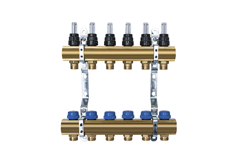1х 3/4 9 вых коллектор с расходомерами  в 