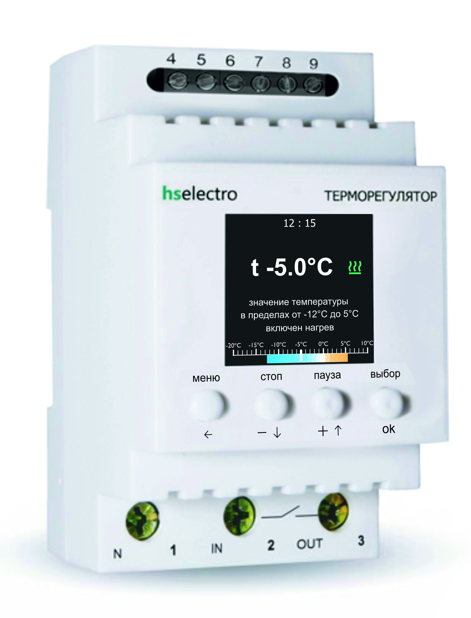 HS Electro ТС-4 терморегулятор для систем антиобледенения и снеготаяния в 
