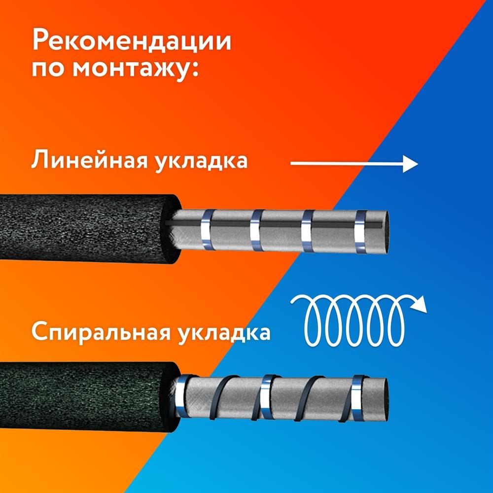 PipeMate 25Вт/м 20м комплект саморегулирующегося греющего кабеля в 