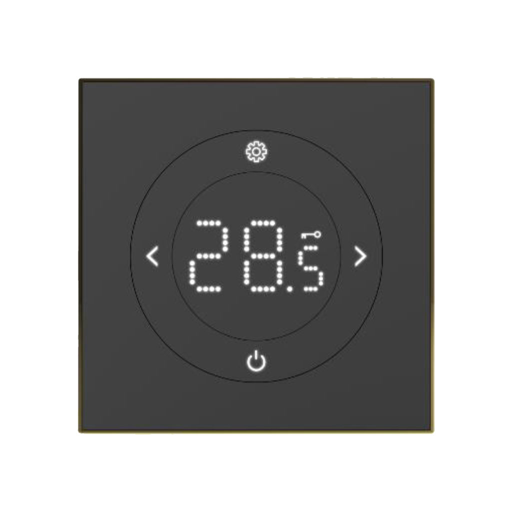 Теплолюкс Solus Zen Wi-Fi терморегулятор для теплого пола, черный/золото в 
