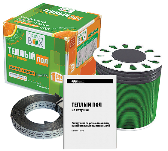 Green Box GB 10,0 м/150 Вт кабельный теплый пол в 