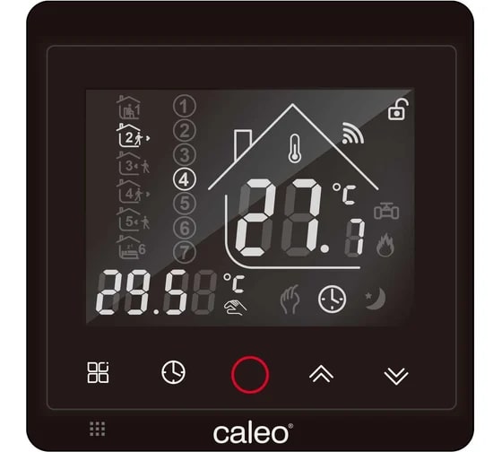 CALEO С936 Wi-Fi терморегулятор для теплого пола, черный lux в 
