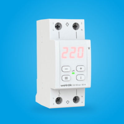 Welrok D2-50 red реле напряжения на 3 клеммы в 