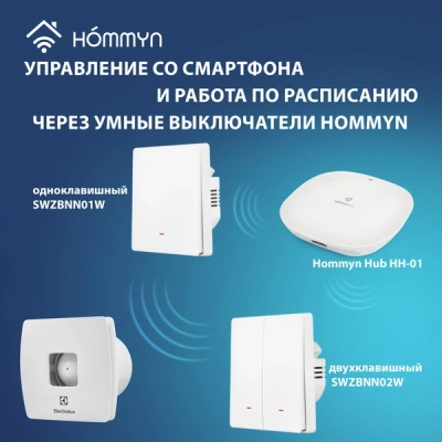 Вентилятор вытяжной серии Premium EAF-100TH с таймером и гигростатом в 