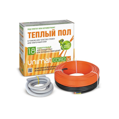 Комплект теплого пола Unimat CORD 18W-100 в 