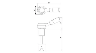 Взрывозащищенная ручка управления для силовых автоматических выключателей или рубильников серии AS-PCB в 