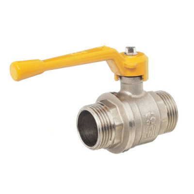 Кран шаровой 11Б27п DN20 PN40 газ нр/нр рычаг никель, серия Standart в 