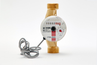 Счетчик горячей воды WFW23.E130-0-R-L-10-IP54 с импульсным выходом НАМУР, ДУ20 в 