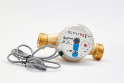 Счетчик горячей воды WFW24.E130-0-R-L-10-IP68 с импульсным выходом ГЕРКОН, ДУ20 в 