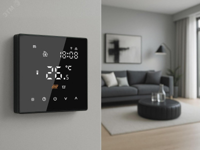 Русское тепло ТР-505 Wi-Fi терморегулятор для теплого пола, черный в 