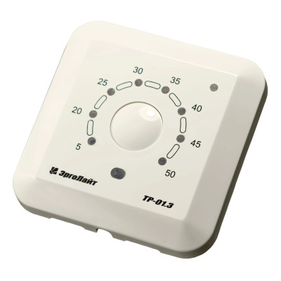 Эрголайт ТР-01.3ВП терморегулятор для теплого пола встраиваемый с датчиками пола и воздуха, бежевый в 