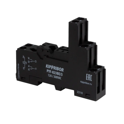 Монтажные колодки KIPPRIBOR PYF-023BE (для 2-контактных промежуточных реле серии MPR) в 