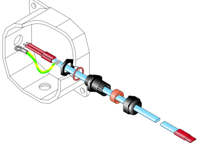 Комплект заделки UTK144 для FSM-CT/CF, FSLe-CT/CF, Gte, FLV в 