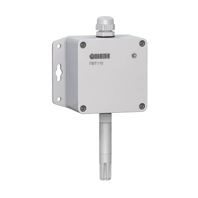 ПВТ110 промышленный датчик (преобразователь) влажности и температуры воздуха в 