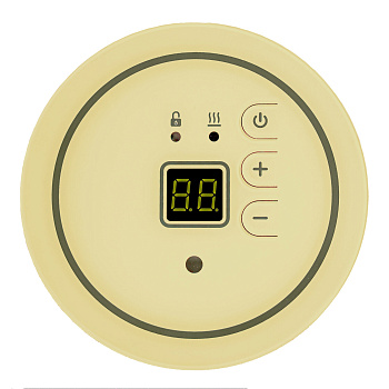 Эрголайт ТР SERIE ITALIANA ROTONDO терморегулятор для теплого пола, слоновая кость в 