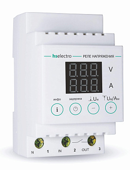 HS Electro НТ-40с реле напряжения с контролем тока в 