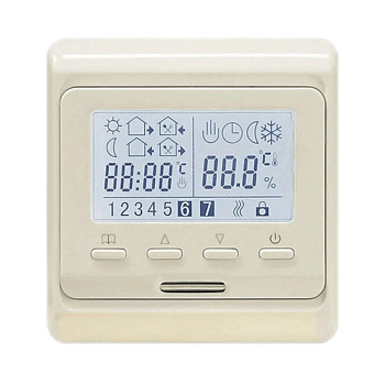 AlfaReg E-51.716 Wi-Fi терморегулятор для теплого пола программируемый, 16A, бежевый в 