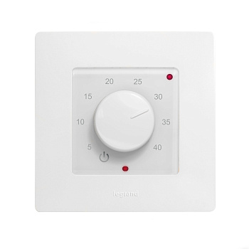 Эрголайт ТР-03 Этика терморегулятор для теплого пола, белый (в рамку Legrand Etika) в 