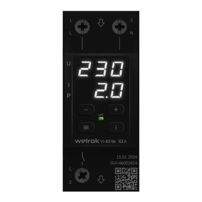 Welrok VI-63 bk реле напряжения с контролем тока в 