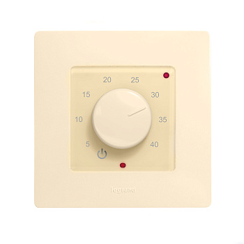 Эрголайт ТР-03 Этика терморегулятор для теплого пола, бежевый (в рамку Legrand Etika) в 