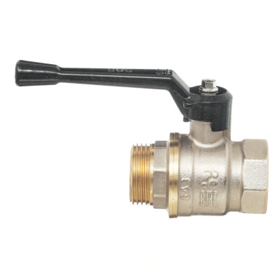 Кран шаровой 11Б27п1 DN20 PN40 вр/нр рычаг никель, серия Standart в 