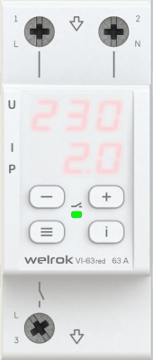 Welrok VI-63 red реле напряжения с контролем тока в 