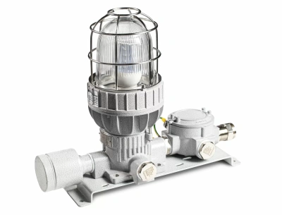 Взрывозащищенное светозвуковое устройство ПГСК01 (EV-4050-HOOTER-122) (взрывозащищенная комбинированная сирена+маяк) в 