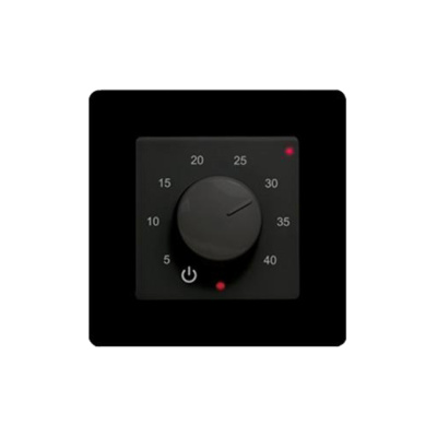 Эрголайт ТР-03 Валена Лайф терморегулятор для теплого пола, черный (в рамку Legrand Valena Life) в 