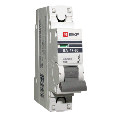 Выключатель автоматический однополюсный ETM ВА47-63 40АС 4.5кА PROxima в 