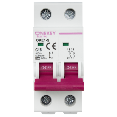 Автоматический выключатель OneKeyElectro 2P 4,5kA C-32A 2M в 