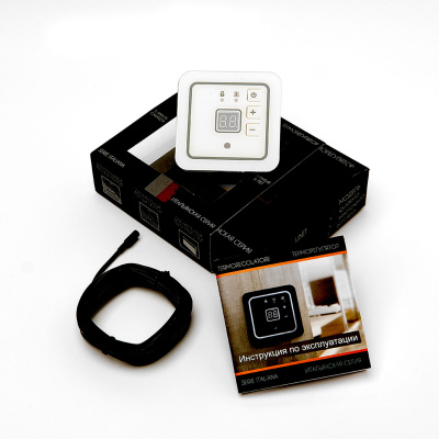 Эрголайт ТР SERIE ITALIANA ARROTONDATO терморегулятор для теплого пола, белый в 