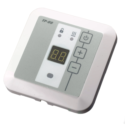 Эрголайт ТР-09П терморегулятор для теплого пола встраиваемый с датчиком пола, белый в 