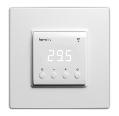 HS Electro ТС-2 white терморегулятор для теплого пола, белый в 