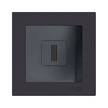 Датчик температуры воздуха Эрголайт, черный (в рамки Schneider Electric Atlas Design) в 