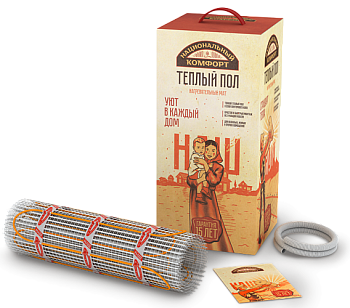Национальный комфорт 2НК 1800 Вт/12,0 кв.м нагревательный мат для теплого пола в 