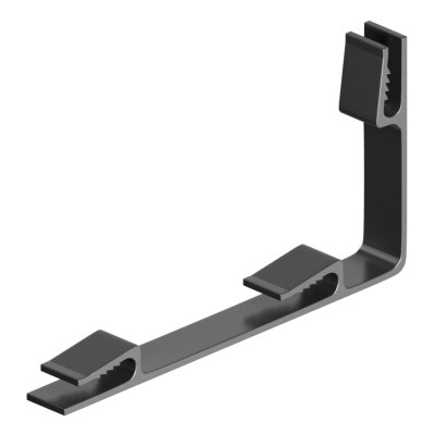 КМ/3В зажим крепежный, черный в 