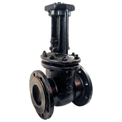 Задвижка чугунная параллельная под электропривод 30ч906бр Ру10, ДУ125 в 