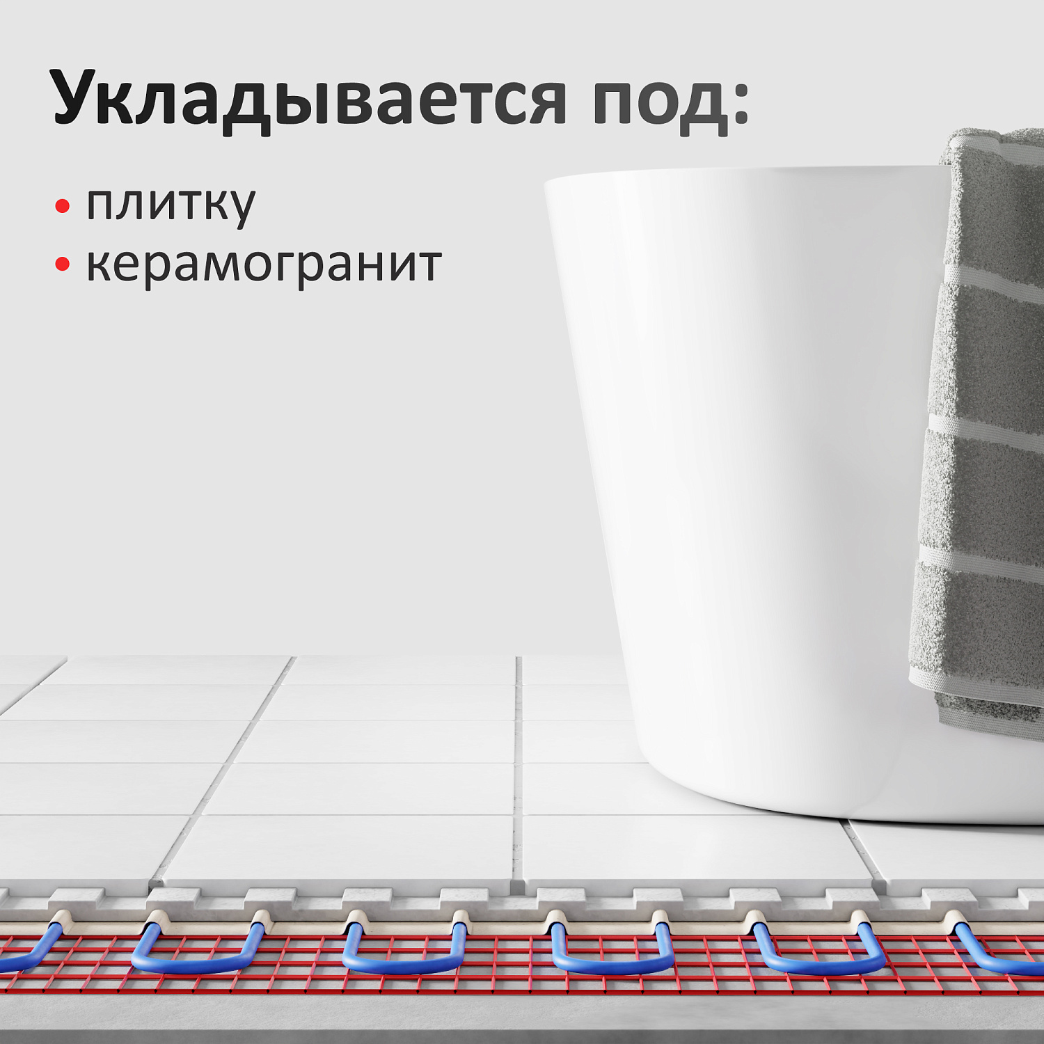 AlfaMat-150 (3,0 м²) нагревательный мат для теплого пола
