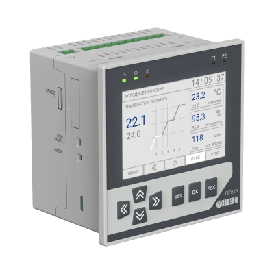 ПР225 программируемое реле в щитовом исполнении с графическим дисплеем и Ethernet в 