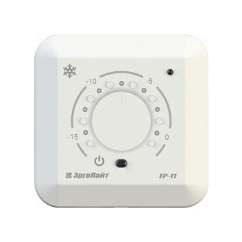Терморегулятор для систем антиобледенения и снеготаяния накладной ТР-11 с датчиком AS-10, белый в 
