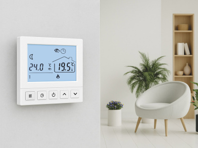 OneKeyElectro ТР-510 терморегулятор для теплого пола, белый в 