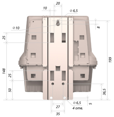 Счётчик электроэнергии Милур 307S.52-ZZ-3-D в 