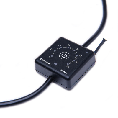 Эрголайт ТР-05.2  терморегулятор для обогревателей на проводе с вилкой и розеткой, черный в 