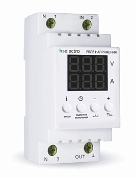 HS Electro НТ2-40с реле напряжения с контролем тока в 